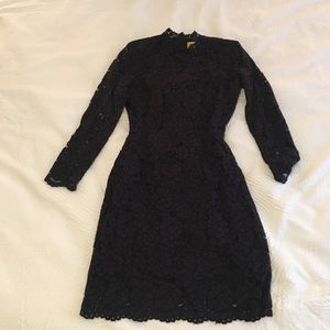 H&M Lace Navy Dress with Cut Out